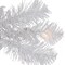 Prelit Snow White Artificial Christmas Wreath with Clear Lights 24 Inch